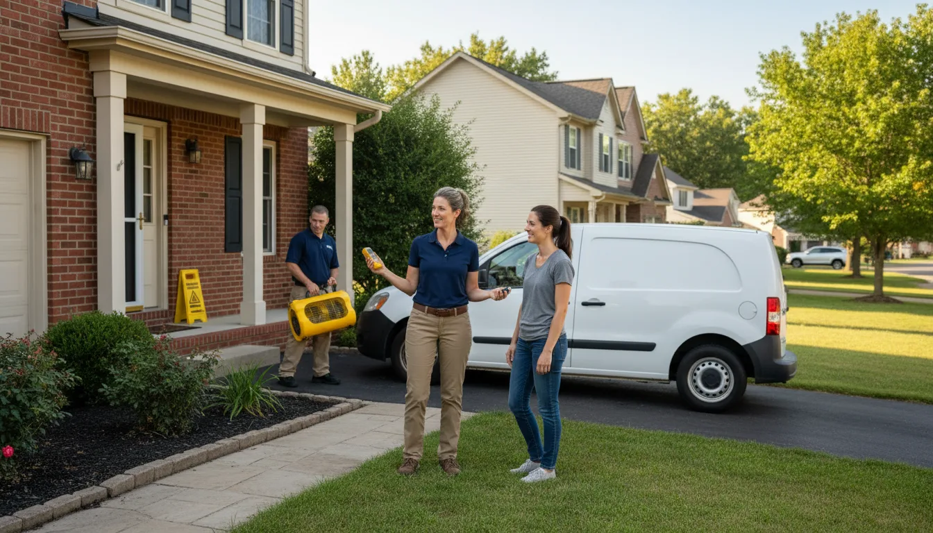 Residential water damage restoration in Lesterville, MO